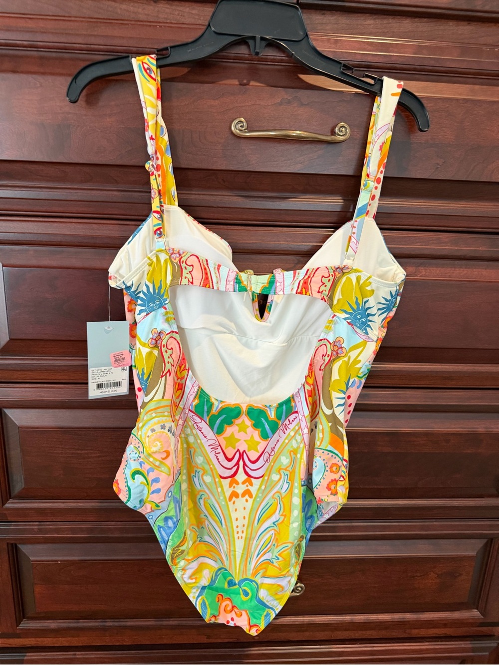 ANTONIO MELANI Multicolor Paisley One-Piece Swimsuit - Yellow Accent - Picture 2 of 2